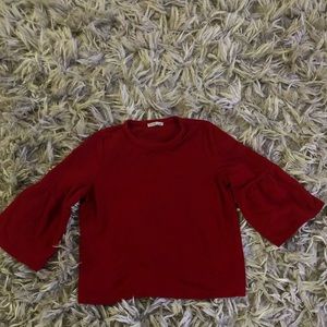 Girls bell sleeve top